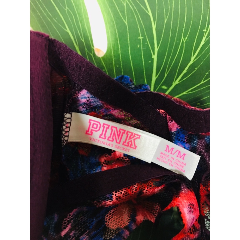 New~ PINK Victoria's Secret Tropical Bralette Bra - Picture 8 of 8
